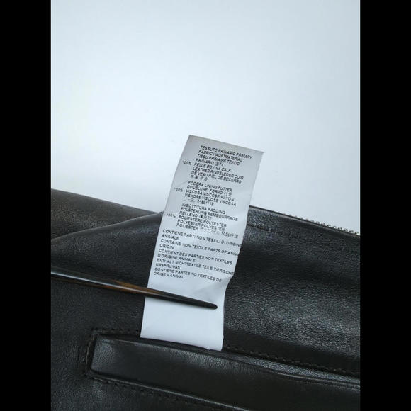 [SOLD] MAISON MARGIELA Men's Sz IT54 US 42 L Black Leather Perfecto Jacket Italy - Picture 11 of 12